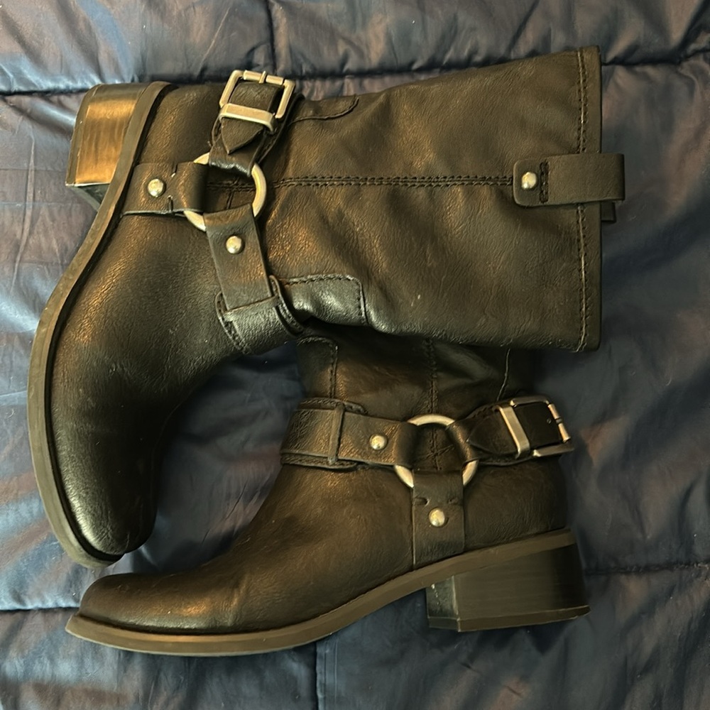 Jessica Simpson harness boots